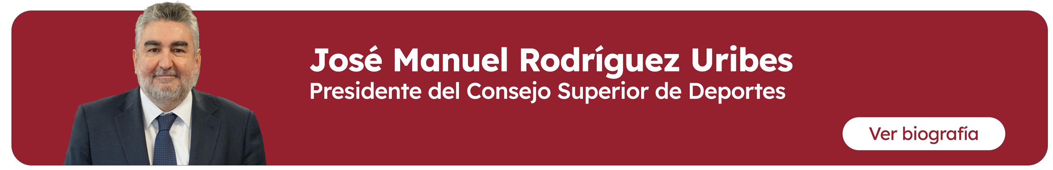 Banner que enlaza con la biografía del presidente del CSD